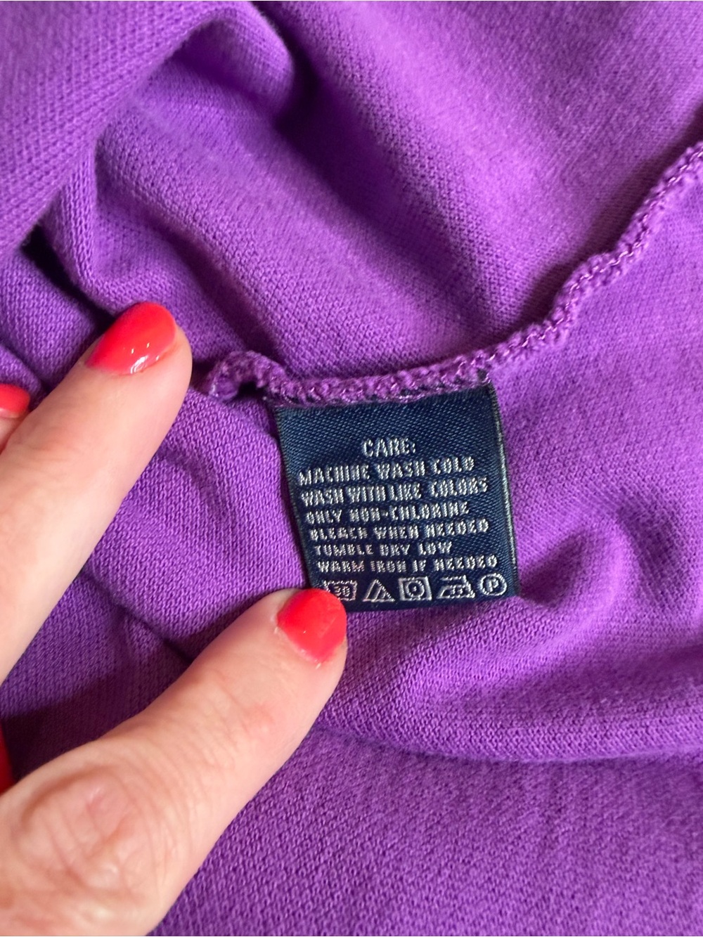 Ralph Lauren Sport Womens S Purple Polo Dress Cotton Pony Logo Preppy Golf - Picture 6 of 7